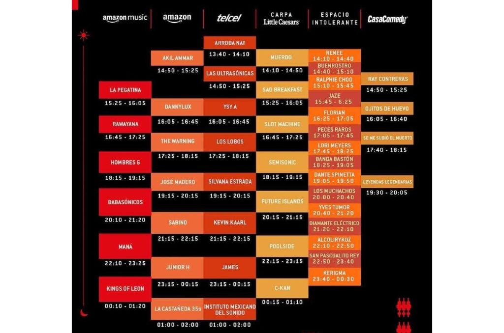 VL 2024 horarios domingo