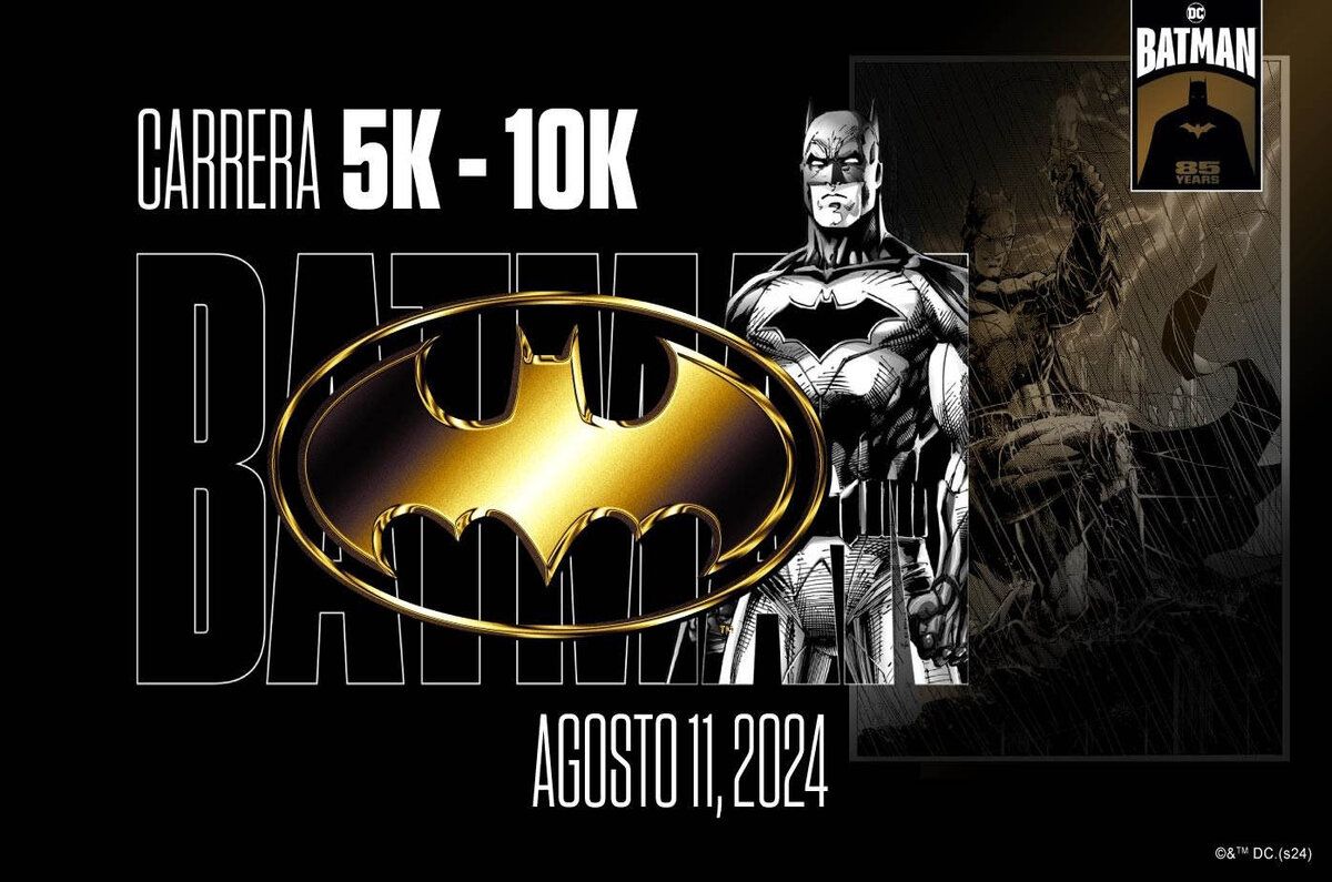 Carrera Batman en CDMX por los 85 años del personaje