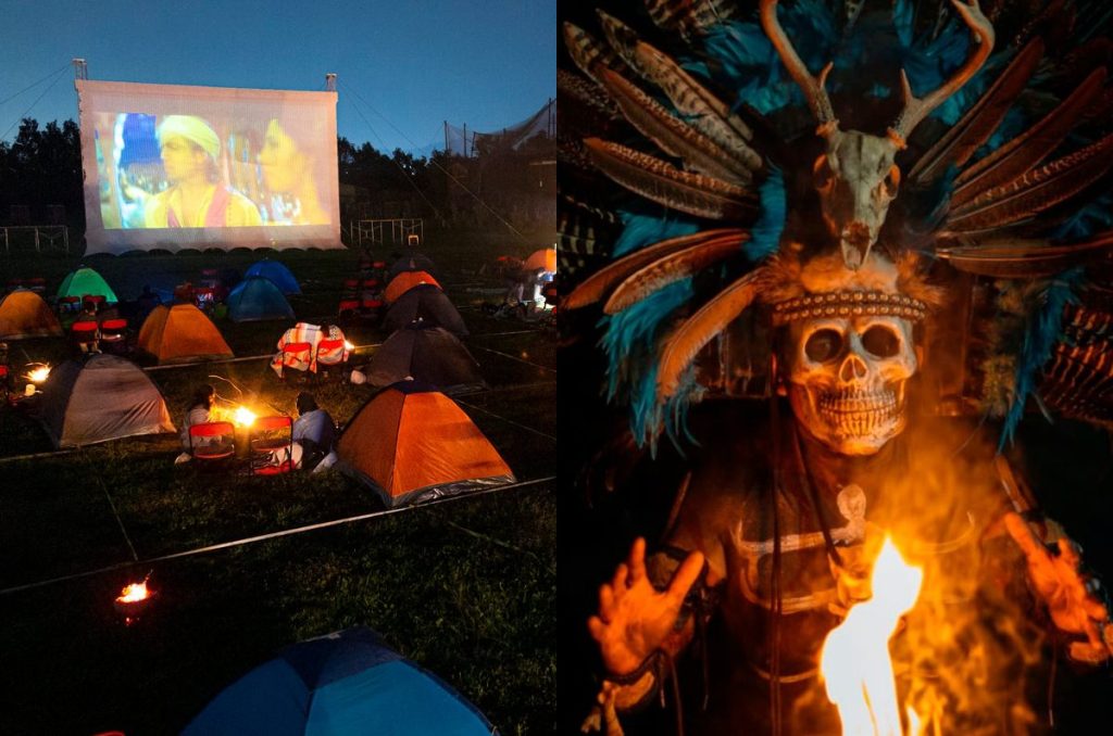 Cine Camping Festival en Teotihuacán