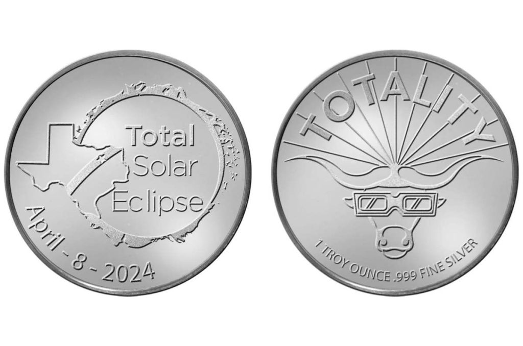 moneda conmemorativa eclipse solar
