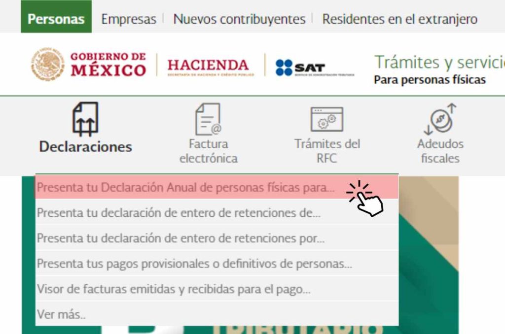 declaración anual sat