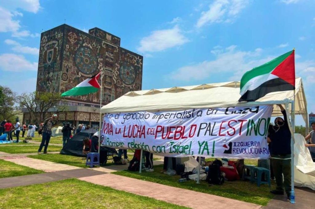 campamento por palestina cdmx