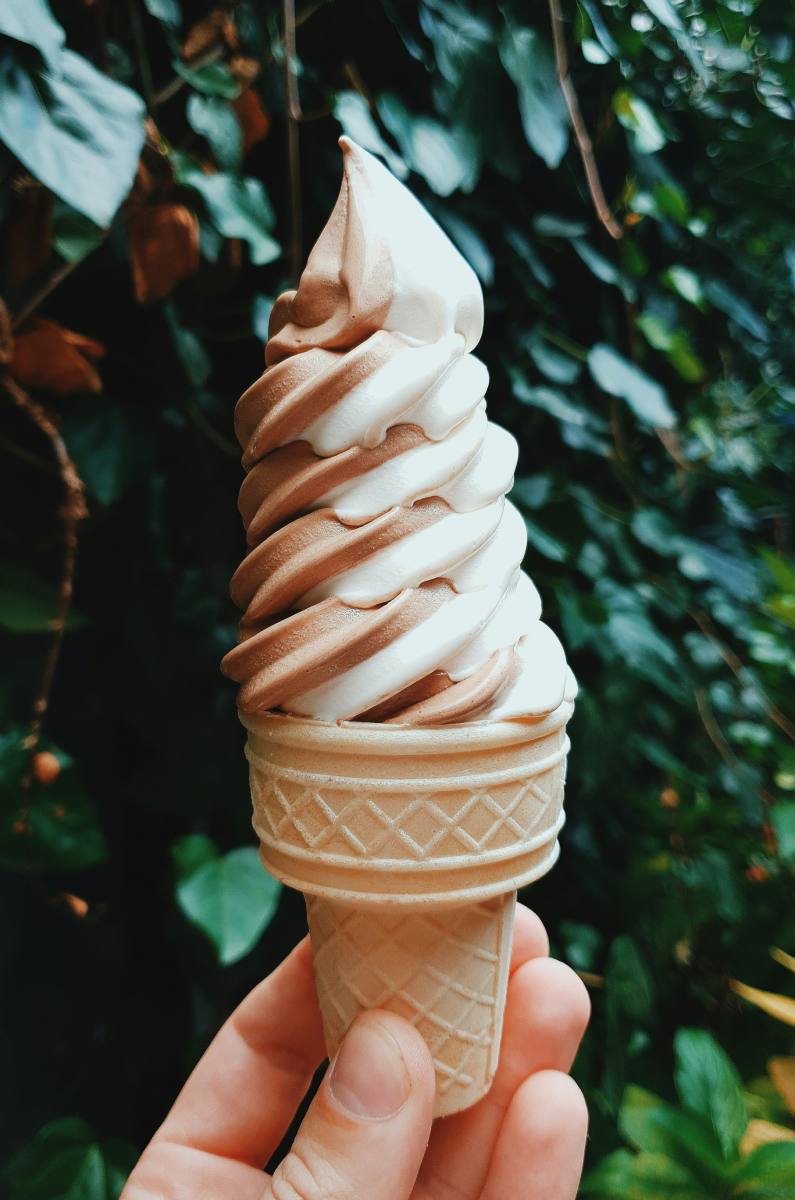 Ten un cono sencillo de regalo 