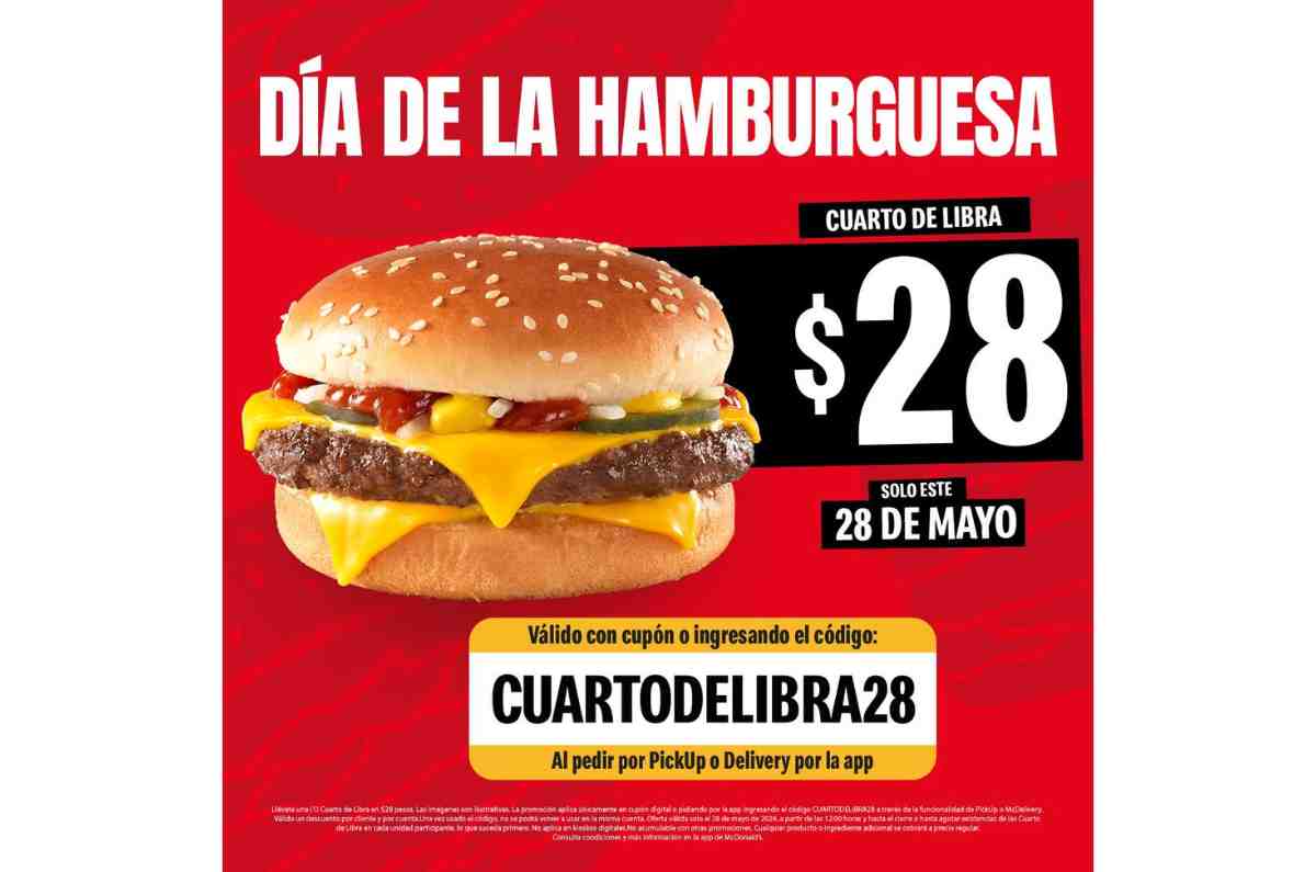 5. Hamburguesas a $28