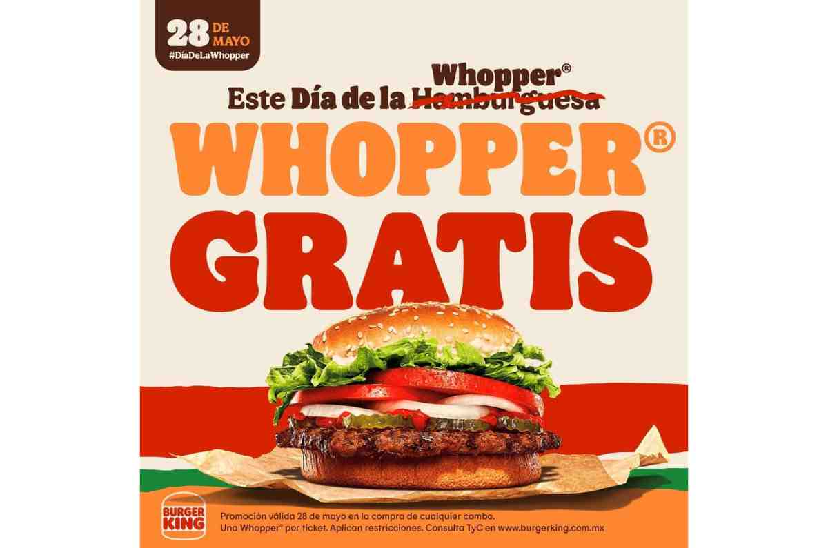 4. Hamburguesas gratis en Burger King