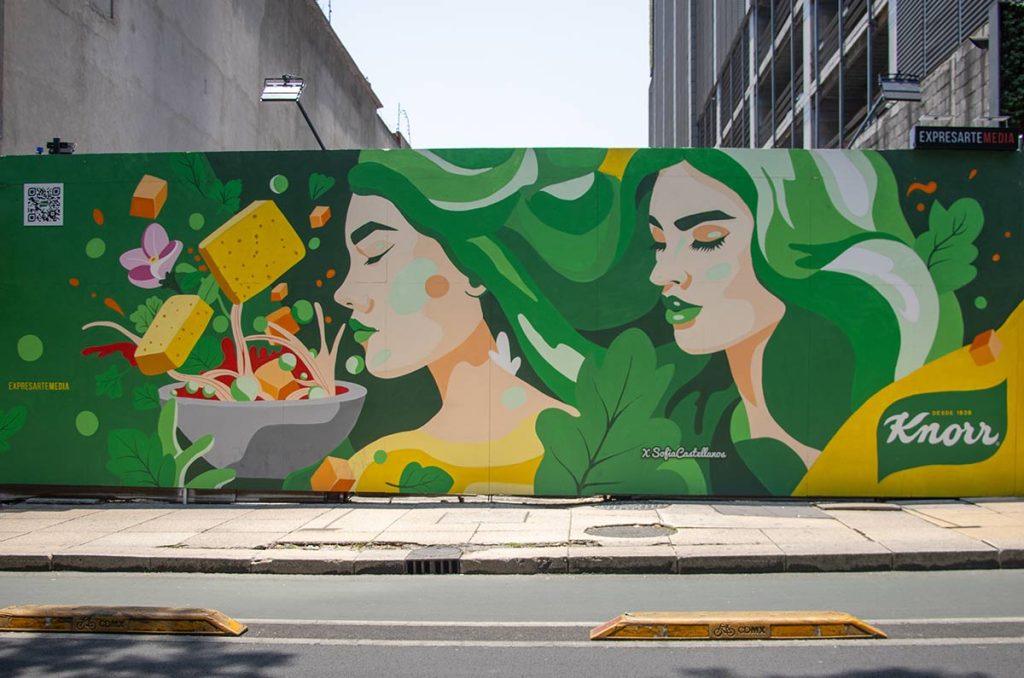 Conoce los murales que Knorr hizo para llenar de color la CDMX