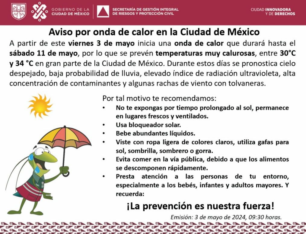 Segunda onda de calor en México