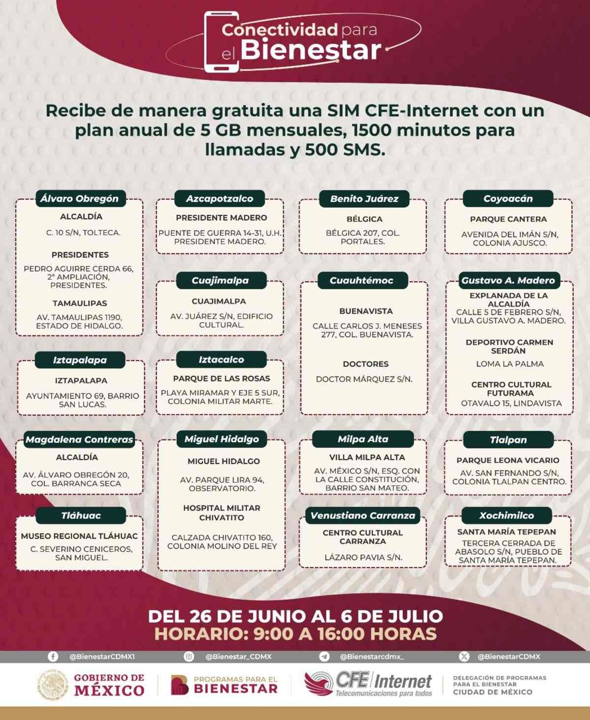 Regalarán chips gratis de internet de la CFE