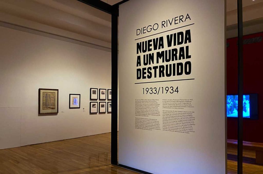 exposición nueva vida a un mural destruido bellas artes