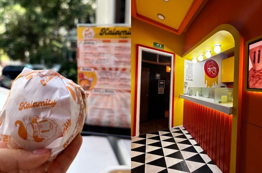 Kalamity Burgers: colorido spot de hamburguesas miniatura en la Roma