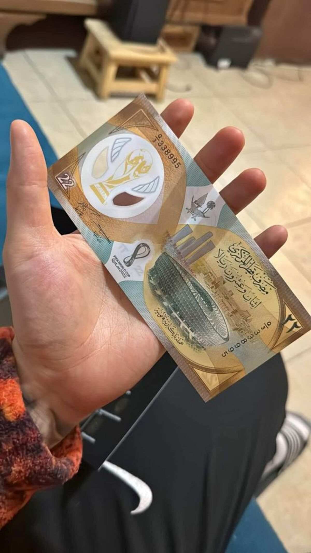 Billete conmemorativo Qatar 2022. Foto: Facebook