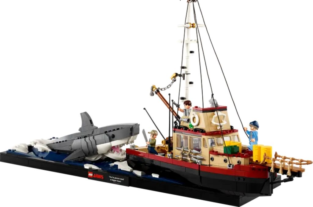 El nuevo set de Lego conmemora una de las escenas más famosas de la película Tiburón. Conoce más del diseño y los personajes presentes.