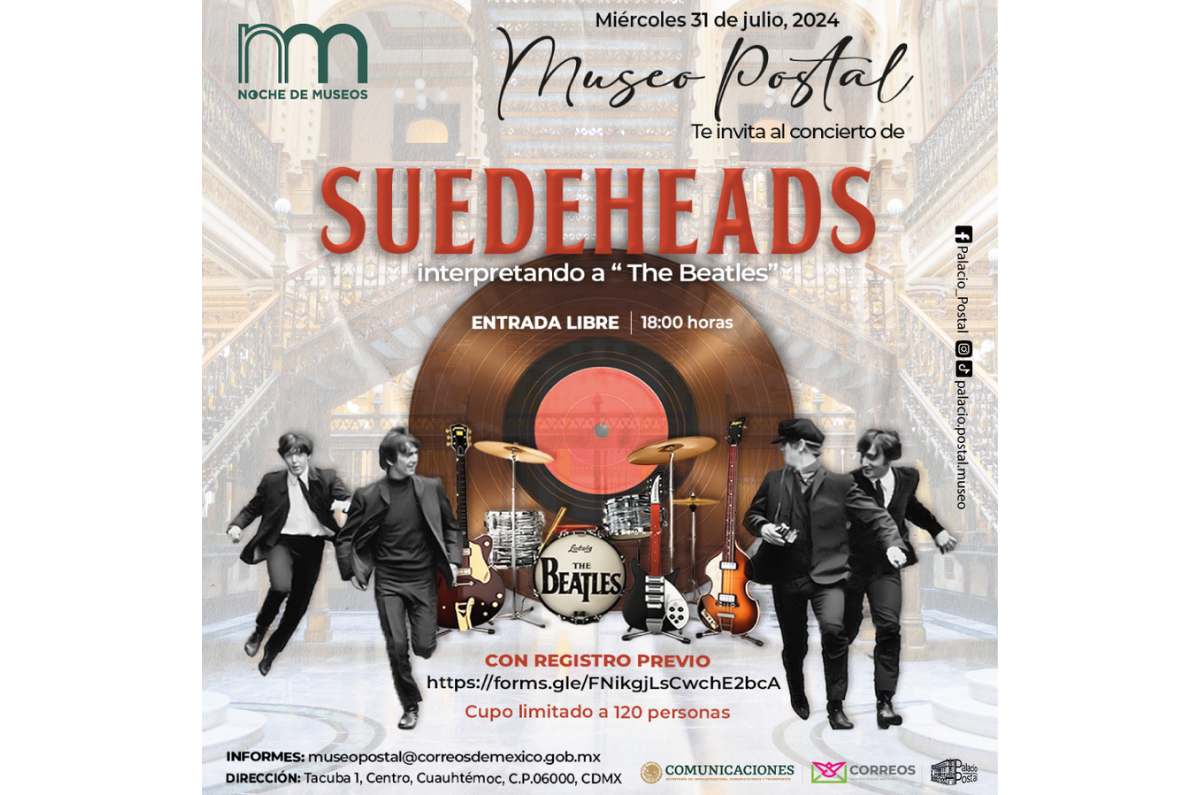 Concierto tributo a The Beatles en el Museo Postal