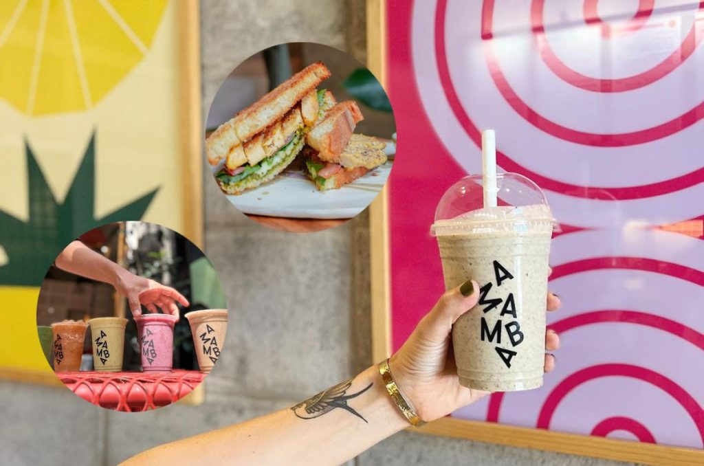 AMAMBA: colorida cafetería healthy en la Roma