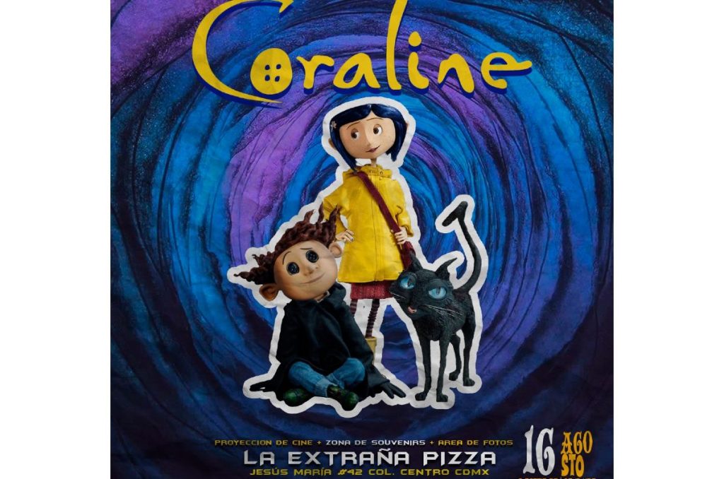 La Extraña Pizza proyección Coraline
