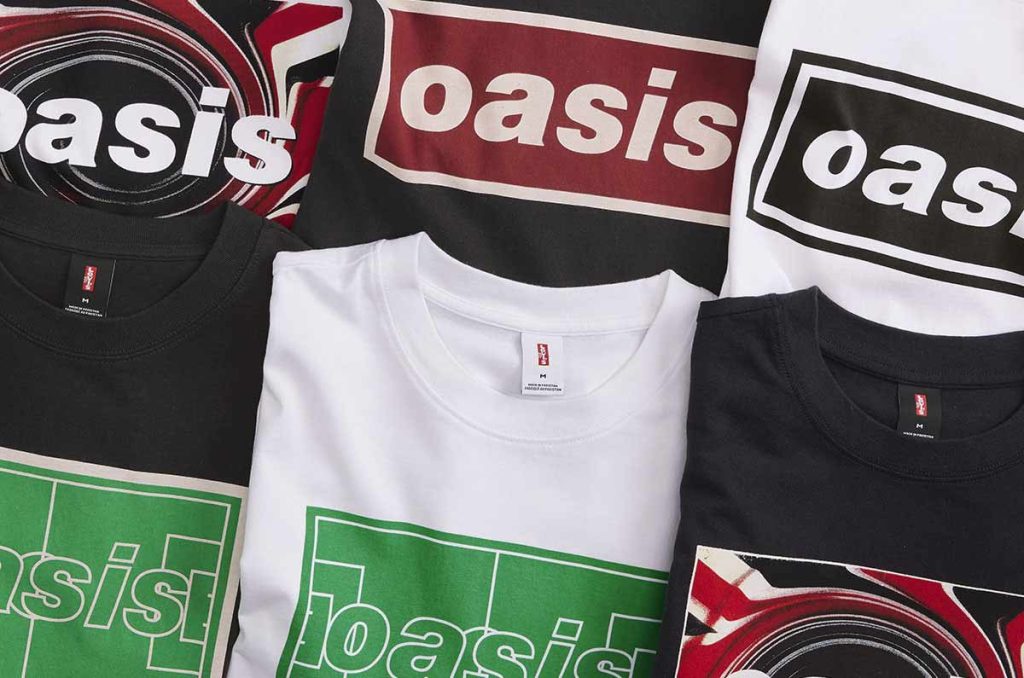 Levis lanza camisetas de Oasis. Toda la nostalgia de los 90