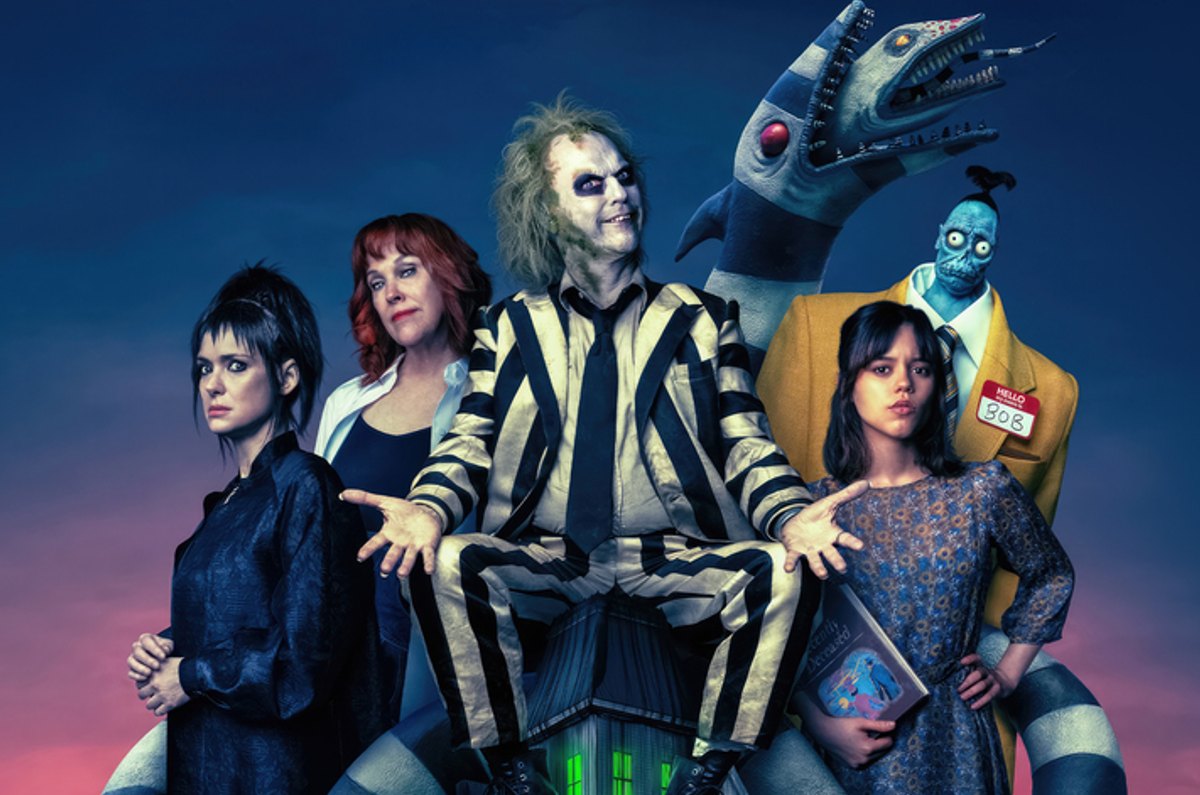 Imagen oficial de Beetlejuice Beetlejuice. Poster: Warner Bros.