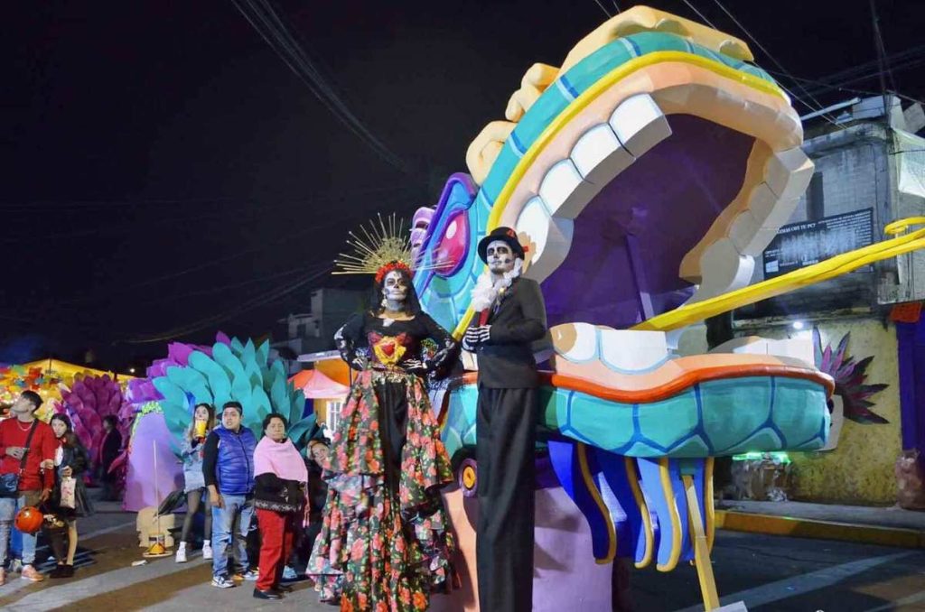 Calaveras gigantes de Tláhuac: ¡Tendrá una escultura a Tláloc!
