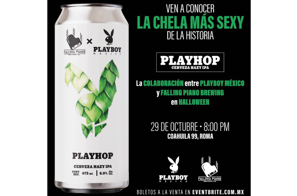 Playboy México anuncia portada del mes y su fiesta de Halloween con cerveza conmemorativa