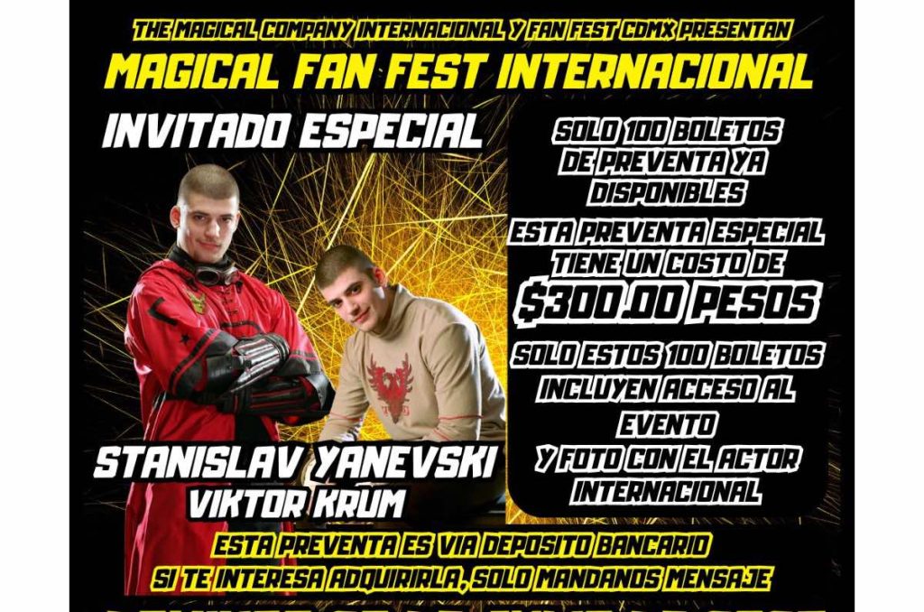 Harry Potter Fan Fest CDMX Viktor Krum (Stanislav Yanevski)