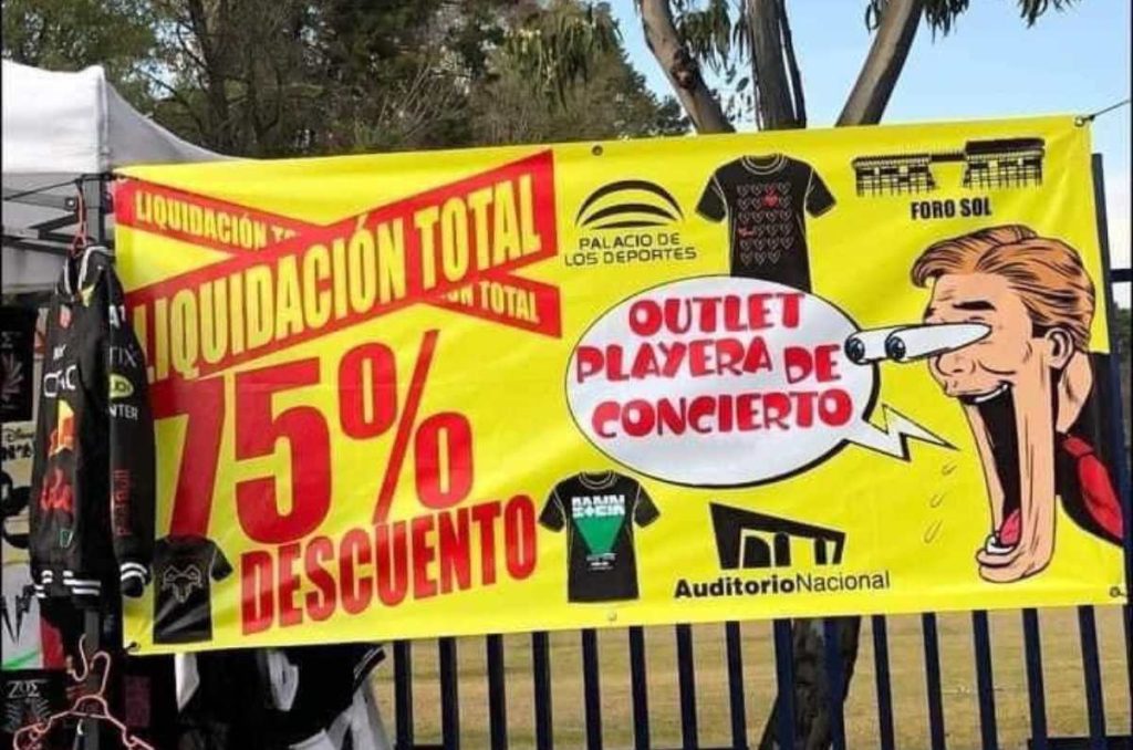 bazar merch de conciertos 2024