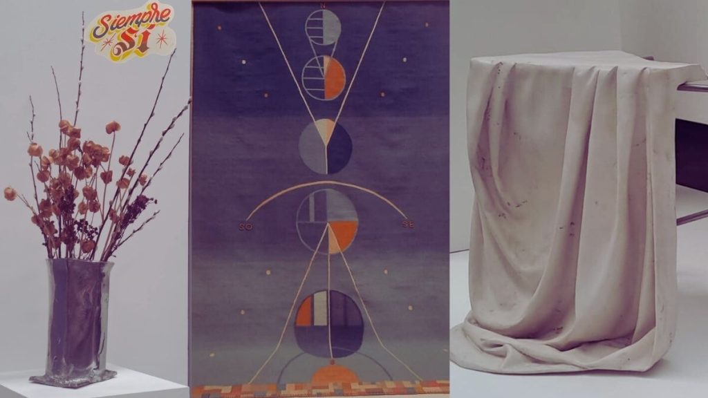 Piezas de artistas que se podrán conocer en la exposición de "Umbrales" del proyecto Siempre sí