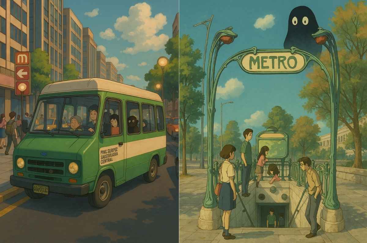 Así se ve la Ciudad de México al estilo de Studio Ghibli
