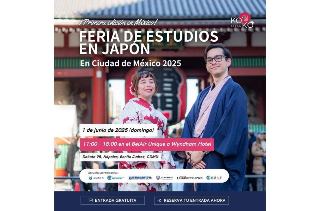 Estudia en Japón todo lo que necesitas saber en esta Feria de Estudios en CDMX.