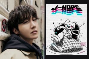 ARMYs celebran la llegada de J-Hope a la CDMX con un mural 