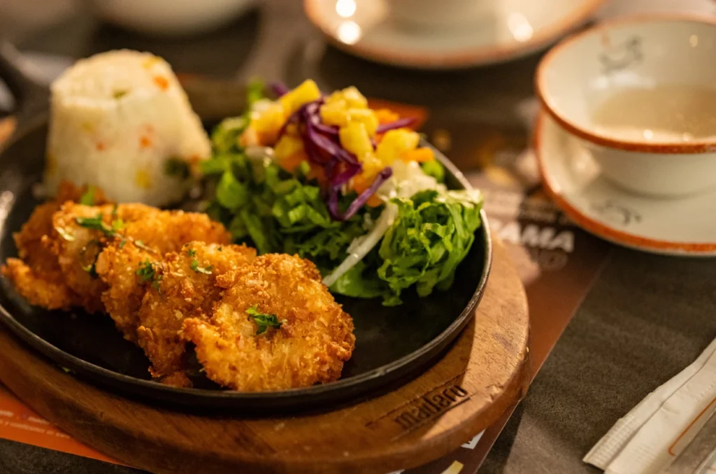 Camarones empanizados al coco en Restaurante Madero