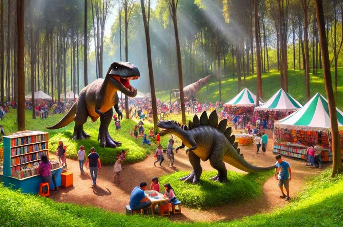 Dinosaurios gigantes llegan al Bosque de Tláhuac por Día del Niño ¡GRATIS!