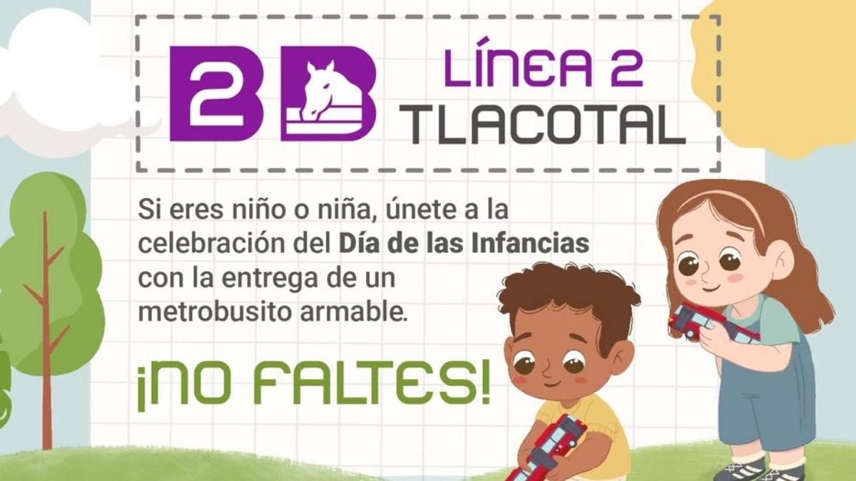 entrega de metrobusitos en la linea 2 del MB