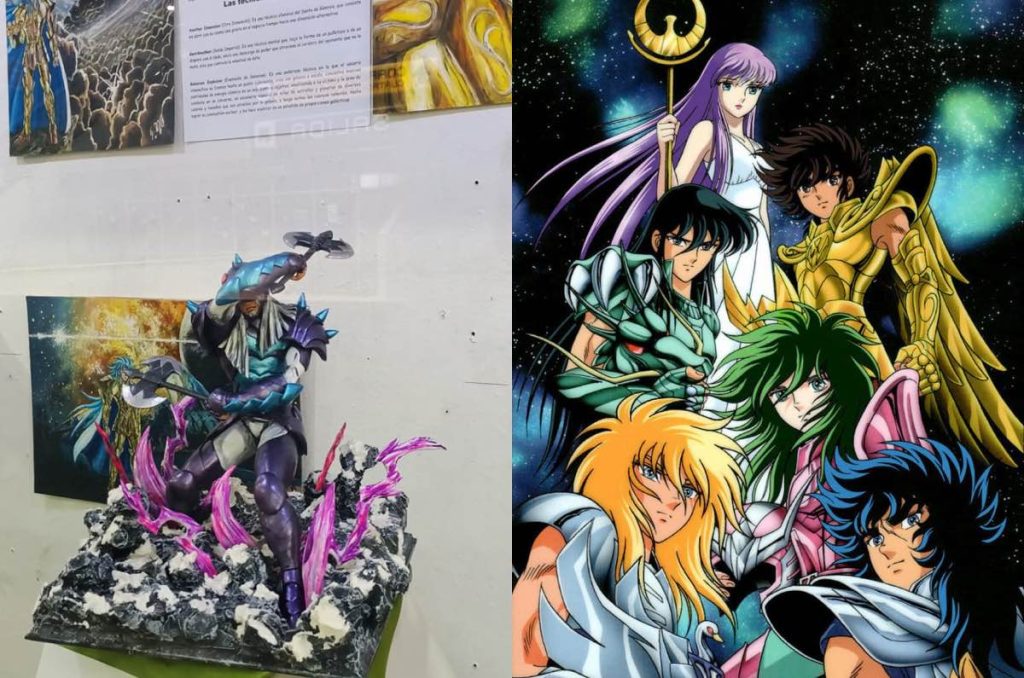 Caballeros del Zodiaco exposición gratis Metro CDMX