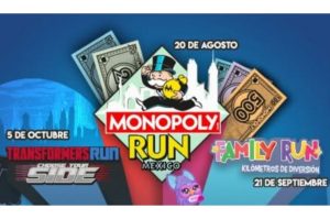 Carreras temáticas de Monopoly y Transformers: corre en familia