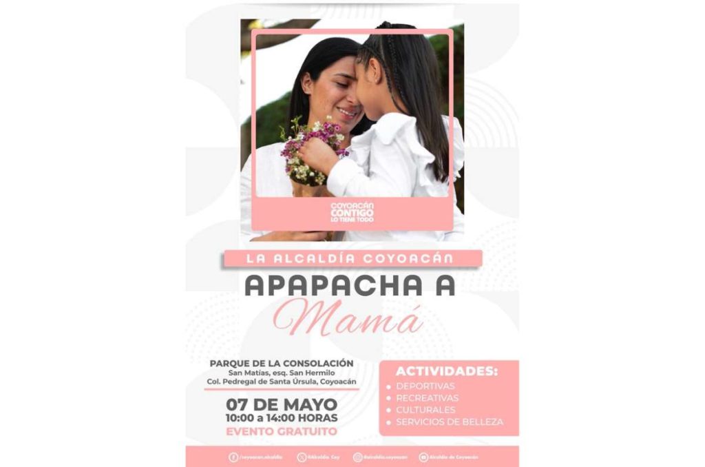 Así se celebra a mamá en Coyoacán: belleza, cultura y más en el Parque de la Consolación