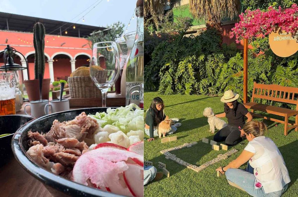Domingo en Xochimilco: jardín con juegos, comida mexicana y más