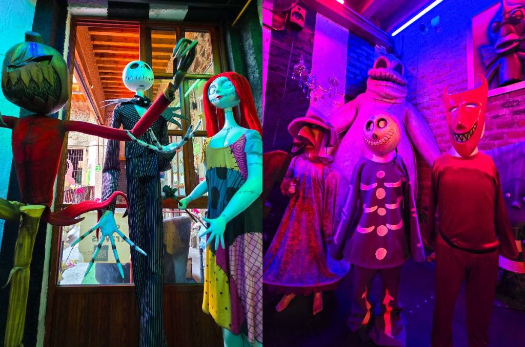 El Extraño Mundo de Jack Tim Burton cena y proyección película Centro Histórico CDMX