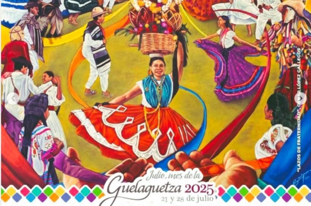 Cartel oficial de la Guelaguetza 2025