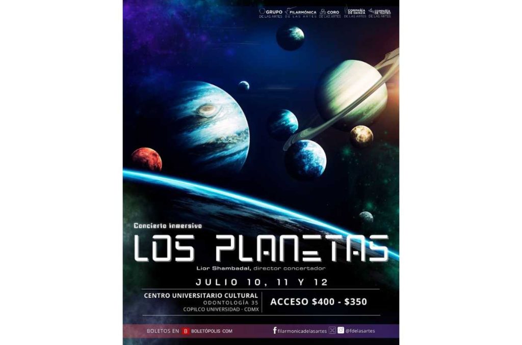 Una experiencia única concierto inmersivo de Los Planetas de Holst llega a CDMX