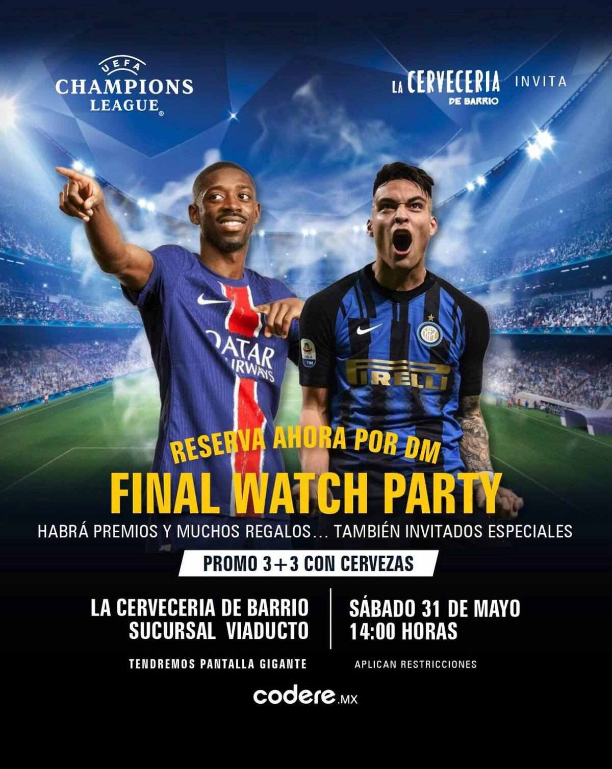 Dónde ver la final de Champions League 2025