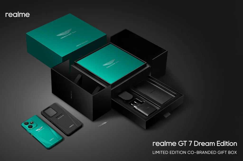 Velocidad, diseño y poder al estilo de realme, Aston Martin y F1