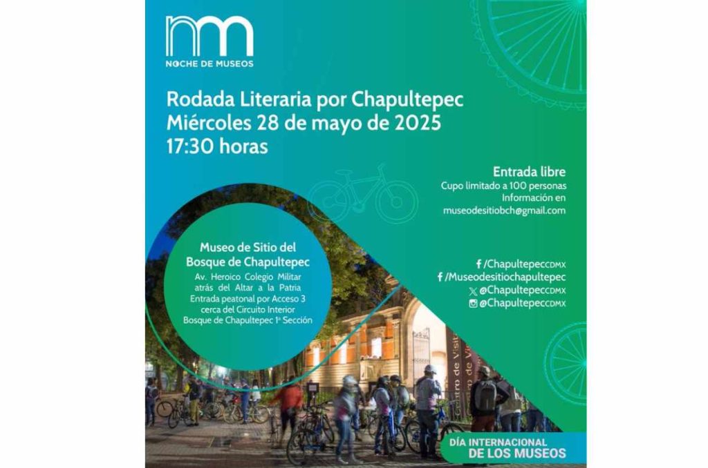Rodada Literaria en CDMX: paseo en bicicleta por Chapultepec