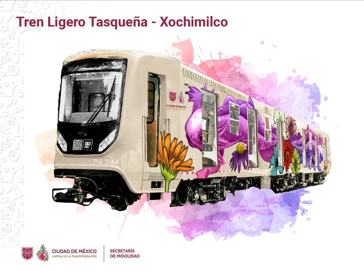 Tren Ligero de CDMX ahora se llamará Tren El Ajolote