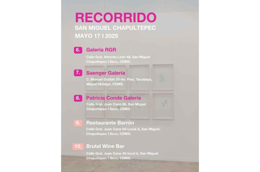 Galerías, arte y cultura: vive Circuitos ZⓈONAMACO en San Miguel Chapultepec ¡gratis! 3