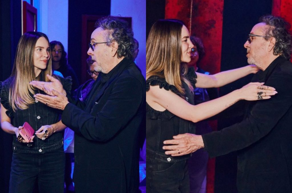 Belinda y Tim Burton juntos en El Laberinto de CDMX