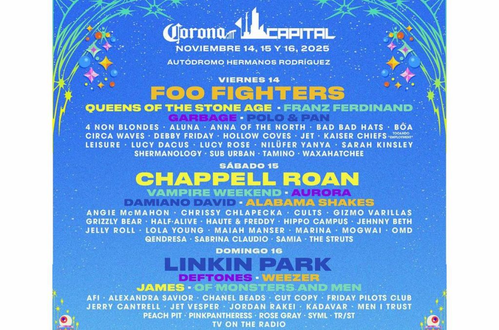 Corona Capital 2025 precios, cartel y tipos de abonos
