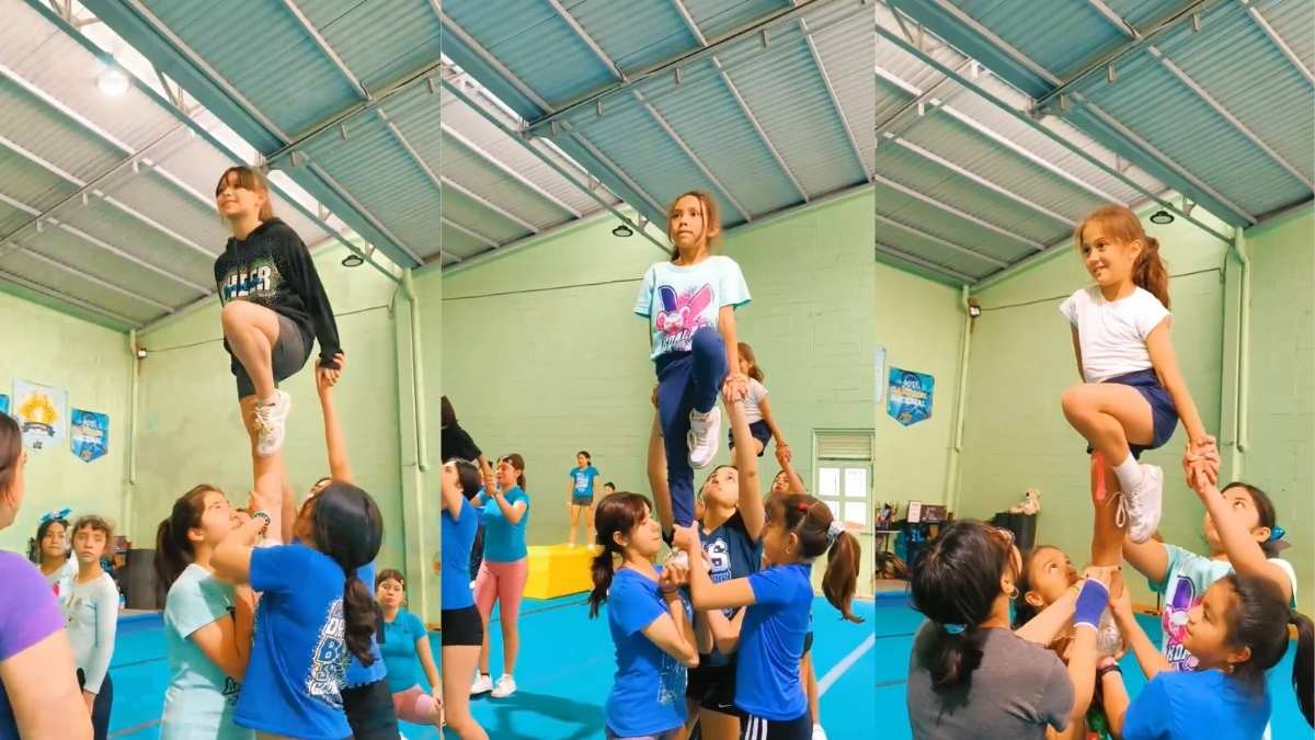 Categoría infantil de porristas