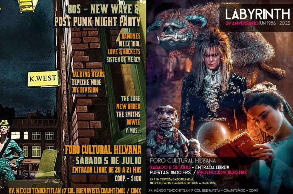 David Bowie fiesta temática Labyrinth y Ziggy Stardust Foro Cultural Hilvana