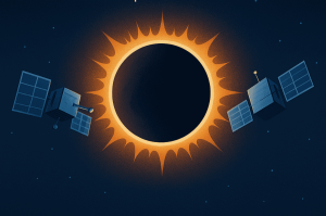 Histórico: crean el primer eclipse solar artificial desde el espacio