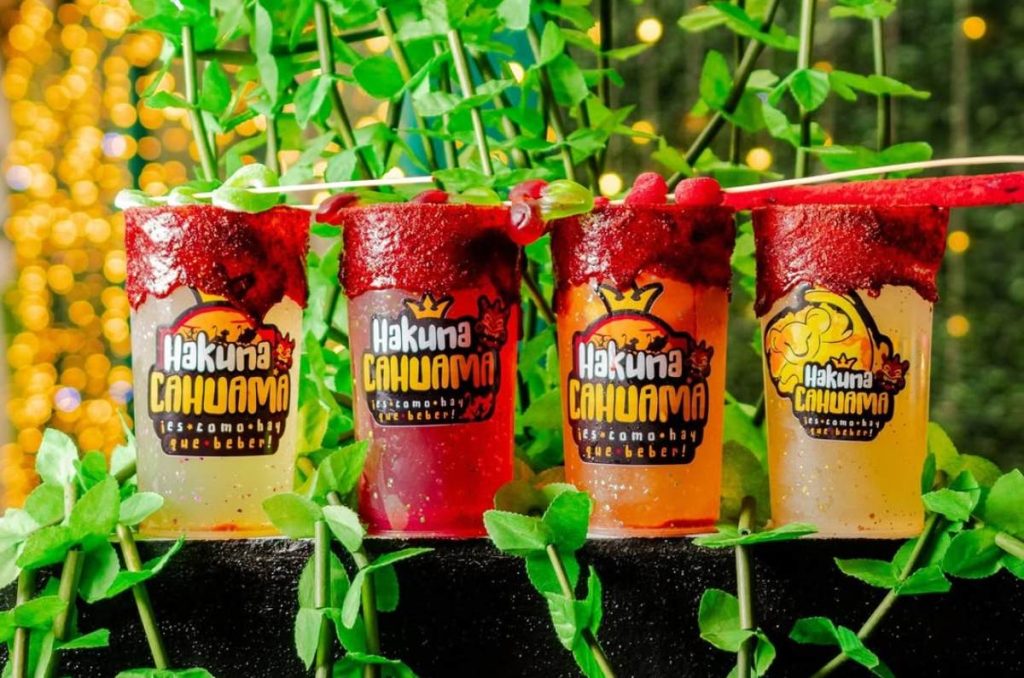 Así son las bebidas en Hakuna Cahuama